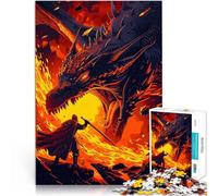 puzzle 1000 pezzi per adulti Cavaliere e drago per il giocattolo di sfida del gioco educativo Giocattoli per la decorazione della casa 38x26cm