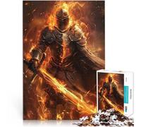 puzzle 1000 pezzi per adulti Cavalieri Eroi e Fuoco per il giocattolo di sfida del gioco educativo Lista dei desideri con Babbo Natale 75x50cm