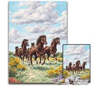 Puzzle 1000 pezzi per adulti, Cavalli dei sogni, puzzle in legno, giochi, giocattoli, regalo, migliora l'amore tra coppie per età 14+, 50x75cm