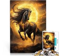 puzzle 1000 pezzi per adulti Cavallo del Sole Magico~ Antistress Vacanza in patria Uccidere il tempo Migliorare l'amore tra le coppie 38x26cm