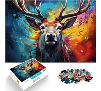 Puzzle 1000 pezzi per adulti cervi giochi educativi decorazione della casa puzzle 26x38cm migliorare l'amore tra le coppie per i giovani di 14 anni