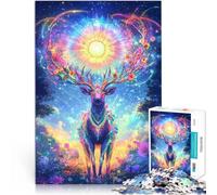 puzzle 1000 pezzi per adulti Cervo incoronato dell'Universo giochi divertenti per famiglie offerte come regali per tutta la famiglia 75x50cm