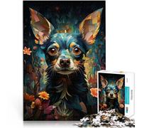 puzzle 1000 pezzi per adulti Chihuahua Giardino dell'Eden 1 Allena il tuo cervello e le tue mani Regalo di compleanno, regali, arte murale 38x26cm