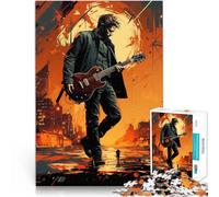 puzzle 1000 pezzi per adulti chitarra e uomo Aiuta il cervello ad allenare i giocattoli che creano dipendenza per coltivare la pazienza Opera d'arte 52x38cm