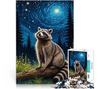 puzzle 1000 pezzi per adulti Cielo stellato del procione Antistress Vacanza in patria Uccidere il tempo perché è ideale come regalo per tutta la famiglia 38x26cm