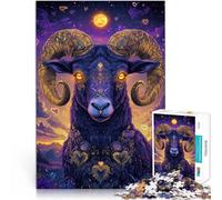 puzzle 1000 pezzi per adulti Cielo stellato e pecore Difficile da completare ma divertente e umoristico offerte come regali per tutta la famiglia 52x38cm