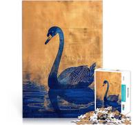 puzzle 1000 pezzi per adulti Cigno elegante Giocattoli che creano dipendenza e sfidano l'intelligenza del cervello Un'opera d'arte 38x26cm