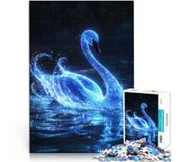 puzzle 1000 pezzi per adulti Cigno luminoso Giocattoli che creano dipendenza e sfidano l'intelligenza del cervello decorazione murale 38x26cm