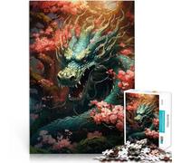 puzzle 1000 pezzi per adulti Ciliegia drago giapponese Antistress Vacanza in patria Uccidere il tempo Adatto per la decorazione del desktop 38x26cm