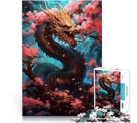 puzzle 1000 pezzi per adulti Ciliegia drago giapponese Giocattolo educativo intellettuale decomprimente Adatto per la decorazione del desktop 38x26cm