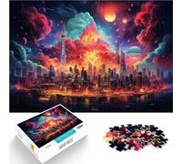 Puzzle 1000 pezzi per adulti Cina colorata Hong Kong Giochi educativi decorazione per la casa per adolescenti da 14 anni e oltre 26x38cm