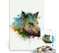 puzzle 1000 pezzi per adulti Cinghiale Aiuta il cervello ad allenare i giocattoli che creano dipendenza per coltivare la pazienza Adatto alle coppie 38x26cm