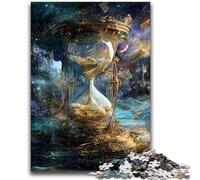 Puzzle 1000 pezzi per adulti Clessidra cosmica, gioco per famiglie antistress, sfida difficile, migliora l'amore tra coppie, 26x38cm