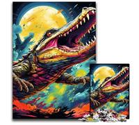 Puzzle 1000 pezzi per adulti Coccodrilli del Nilo Puzzle difficili per adulti Regalo perfetto per le feste, opera d'arte fai da te 50x75CM/19,68x29,52 pollici