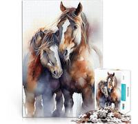 puzzle 1000 pezzi per adulti Coccole di cavallo Giocattoli educativi per l'apprendimento Giochi per famiglie Decorazione d'arte per la casa 38x26cm