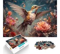 puzzle 1000 pezzi per adulti Colibrì nel giardino Difficile da completare ma divertente e umoristico offerte come regali per tutta la famiglia 38x26cm