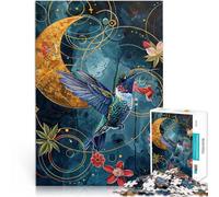 puzzle 1000 pezzi per adulti Colibrì surreale Aiuta il cervello ad allenare i giocattoli che creano dipendenza per coltivare la pazienza Adatto alle coppie 52x38cm