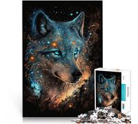 Puzzle 1000 pezzi per adulti colore galassia lupo puzzle difficile analisi e logica per adolescenti da 14 anni e oltre 50x70cm