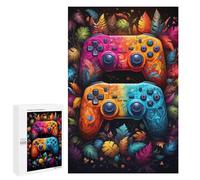 Puzzle 1000 pezzi per adulti Colorful Game Controllers-4 per adolescenti puzzle giocattoli decorazione da parete analisi e logica regali di Natale e compleanno 1000 pezzi