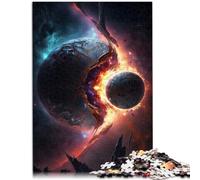 Puzzle 1000 pezzi per adulti colori del pianeta spaziale decompressione giocattolo educativo intellettuale analisi e logica 26 x 38 cm