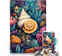 puzzle 1000 pezzi per adulti Conchiglie e barriera corallina Riduzione dello stress interessante è ideale come regalo per tutta la famiglia 38x26cm