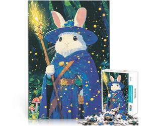puzzle 1000 pezzi per adulti Coniglio Mago nella Foresta Giocattolo educativo intellettuale decomprimente Regalo di compleanno 52x38cm