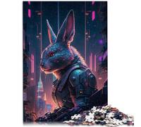 Puzzle 1000 pezzi per adulti coniglio umano gioco stimolante con pezzi completamente incastrabili di forme casuali per adolescenti dai 14 anni e oltre 50 x 75 cm