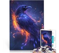puzzle 1000 pezzi per adulti Corvo della Galassia Difficile da completare ma divertente e umoristico Lista dei desideri con Babbo Natale 75x50cm