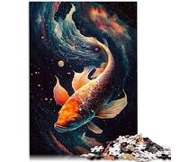 Puzzle 1000 pezzi per adulti Cosmic Koi Jigsaw per gioco educativo sfida giocattolo migliorare la memoria, adatto per adolescenti dai 14 anni e oltre 50 x 70 cm