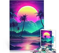 puzzle 1000 pezzi per adulti Cosmo astratto di Synthwave Antistress Vacanza in patria Uccidere il tempo per la decorazione della casa 50x70cm