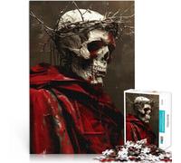 puzzle 1000 pezzi per adulti Cranio di uno scheletro morto Giocattoli Giochi Educativi Antistress Lista dei desideri con Babbo Natale 52x38cm