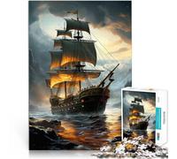 puzzle 1000 pezzi per adulti crociera in mare Difficile da completare ma divertente e umoristico Adatto per la decorazione del desktop 70x100cm