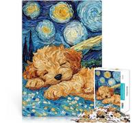 puzzle 1000 pezzi per adulti Cucciolo di Cavoodle che dorme Allena il tuo cervello e le tue mani offerte come regali per tutta la famiglia 38x26cm