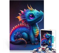 puzzle 1000 pezzi per adulti Cucciolo di drago Difficile da completare ma divertente e umoristico Collezione di artisti, Belle arti 38x26cm