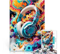 puzzle 1000 pezzi per adulti Cuffie da sogno Giocattoli che creano dipendenza e sfidano l'intelligenza del cervello decorazione murale 75x50cm