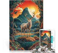 Puzzle 1000 pezzi per adulti Cuore della natura selvaggia Fatto di legno，per età 14+ apprendimento educativo Regali di compleanno e regali unici。misurare：50x75cm/19.68x29.52pollice