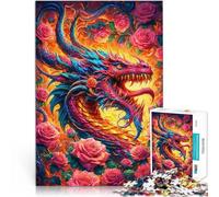 puzzle 1000 pezzi per adulti Danza incantata delle fiamme Gioco di famiglia antistress sfida difficile Lista dei desideri con Babbo Natale 38x26cm