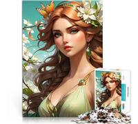 puzzle 1000 pezzi per adulti Dea dello zenzero della primavera Giocattolo educativo per l'apprendimento Collezione di artisti, Belle arti 52x38cm