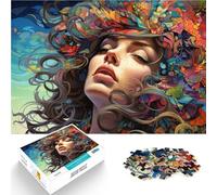 Puzzle 1000 pezzi per adulti dea floreale sofisticato puzzle difficile migliora la memoria per adolescenti dai 14 anni in su, 26 x 38 cm