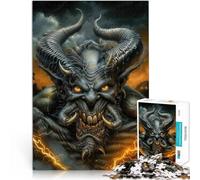 puzzle 1000 pezzi per adulti Demone con le corna per il giocattolo di sfida del gioco educativo offerte come regali per tutta la famiglia 52x38cm