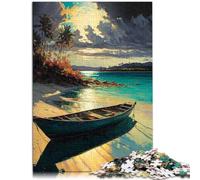 Puzzle 1000 pezzi per adulti destinazione tropicale interessante puzzle per ridurre lo stress 50 x 75 cm adatto come decorazione da scrivania