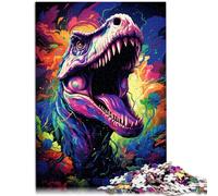 Puzzle 1000 pezzi per adulti dinosauri giocattolo educativo intellettuale decomprimente regali di Babbo Natale segreto 14,96 pollici x 20,47 pollici per adolescenti da 14 anni e oltre