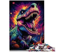 Puzzle 1000 pezzi per adulti dinosauri sotto la notte stellata puzzle giochi educativi regalo di compleanno per adolescenti età 14 anni e oltre 50 x 70 cm