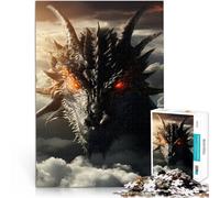puzzle 1000 pezzi per adulti Dio Drago incoronato di nuvole Gioco intellettuale giocattolo Decorazione murale Regali unici per compleanno e Natale 38x26cm