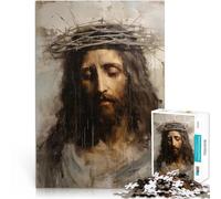 puzzle 1000 pezzi per adulti Dipinto d'epoca di Gesù Antistress Vacanza in patria Uccidere il tempo è ideale come regalo per tutta la famiglia 52x38cm