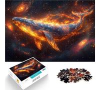 puzzle 1000 pezzi per adulti Dipinto di balena cosmica Giocattolo educativo intellettuale decomprimente Giocattoli per la decorazione della casa 38x26cm
