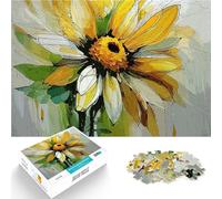 puzzle 1000 pezzi per adulti Dipinto di girasole Difficile da completare ma divertente e umoristico Giocattoli per la decorazione della casa 52x38cm