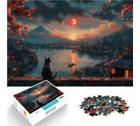 puzzle 1000 pezzi per adulti Dipinto di guerriero samurai Vacanza a casa: uccidere il tempo Lista dei desideri con Babbo Natale 38x26cm