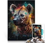 puzzle 1000 pezzi per adulti Dipinto di iena Giocattoli che creano dipendenza e sfidano l'intelligenza del cervello Adatto alle coppie 38x26cm