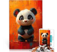 puzzle 1000 pezzi per adulti Dipinto di un simpatico panda giocattoli educativi per l'apprendimento offerte come regali per tutta la famiglia 75x50cm
